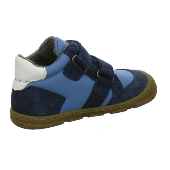Koel Stiefel ungefüttert Jungen Barefoot Tex Blau-kombi