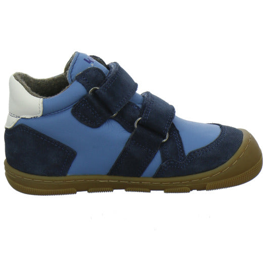 Koel Stiefel ungefüttert Jungen Barefoot Tex Blau-kombi