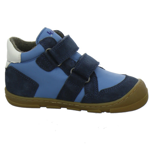 Koel Stiefel ungefüttert Jungen Barefoot Tex Blau-kombi