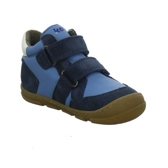 Koel Stiefel ungefüttert Jungen Barefoot Tex Blau-kombi