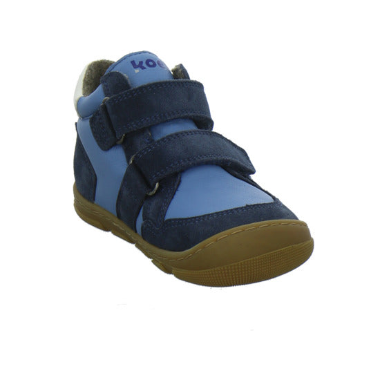 Koel Stiefel ungefüttert Jungen Barefoot Tex Blau-kombi
