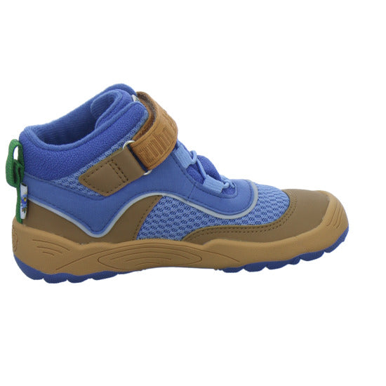 Affenzahn Stiefel ungefüttert Jungen Vegan Explory Blau-kombi