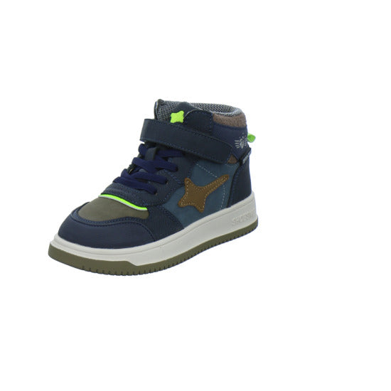 Shoesme Stiefel ungefüttert Jungen Blau-kombi