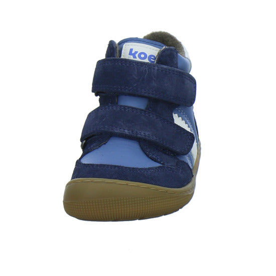 Koel Stiefel ungefüttert Jungen Barefoot Tex Blau-kombi