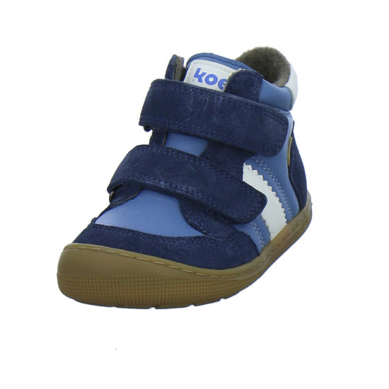 Koel Stiefel ungefüttert Jungen Barefoot Tex Blau-kombi