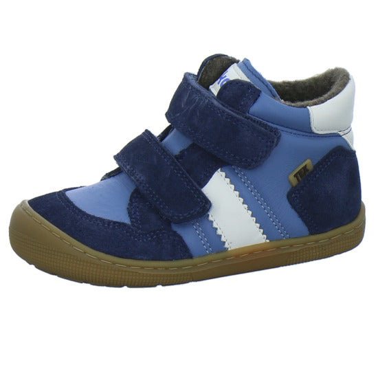 Koel Stiefel ungefüttert Jungen Barefoot Tex Blau-kombi