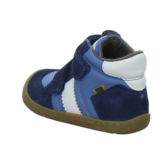 Koel Stiefel ungefüttert Jungen Barefoot Tex Blau-kombi