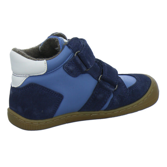 Koel Stiefel ungefüttert Jungen Barefoot Tex Blau-kombi