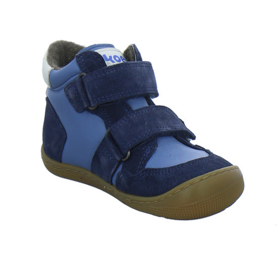 Koel Stiefel ungefüttert Jungen Barefoot Tex Blau-kombi