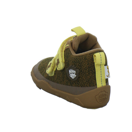 Affenzahn Stiefel ungefüttert Jungen Knit Happy Braun-kombi