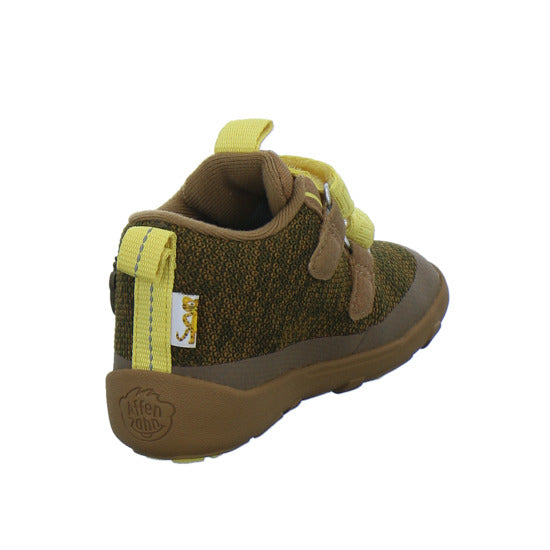 Affenzahn Stiefel ungefüttert Jungen Knit Happy Braun-kombi