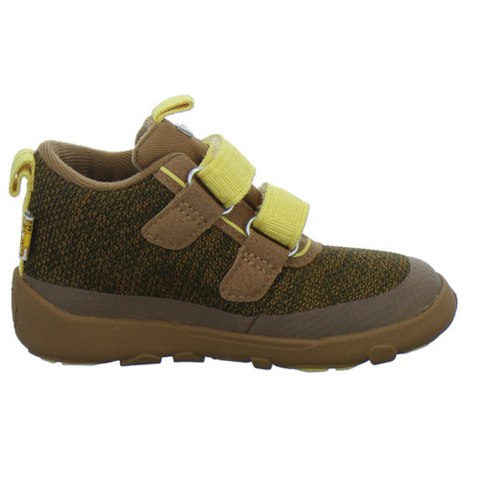 Affenzahn Stiefel ungefüttert Jungen Knit Happy Braun-kombi