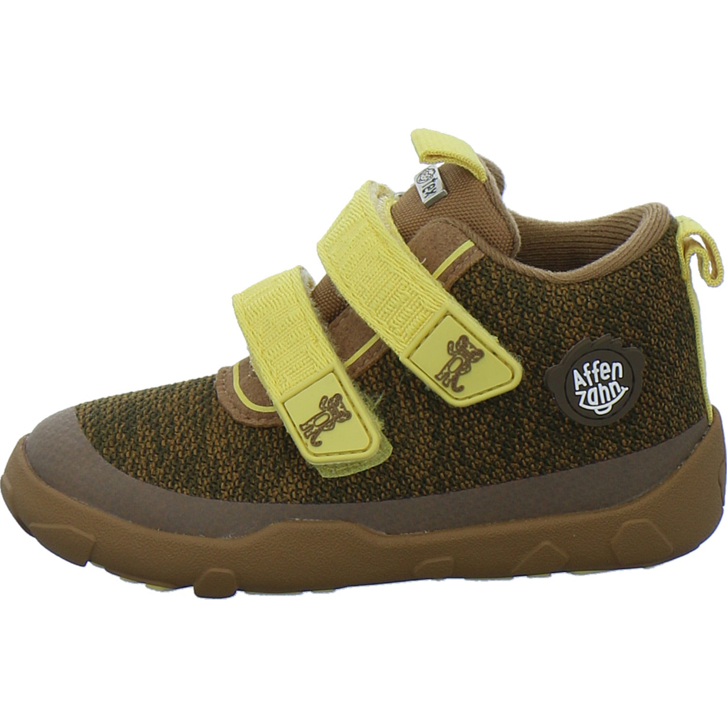Affenzahn Stiefel ungefüttert Jungen Knit Happy Braun-kombi