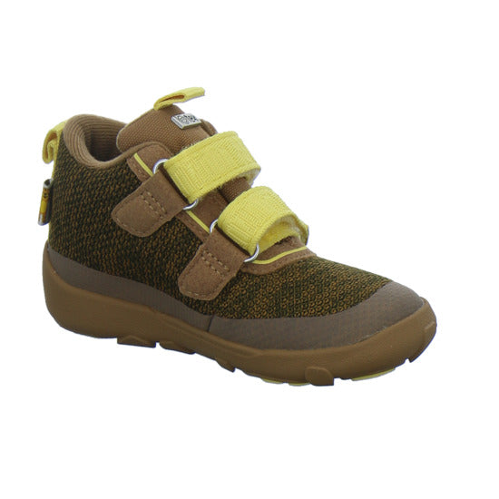 Affenzahn Stiefel ungefüttert Jungen Knit Happy Braun-kombi