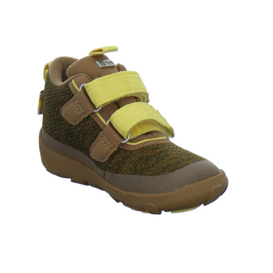 Affenzahn Stiefel ungefüttert Jungen Knit Happy Braun-kombi