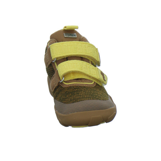 Affenzahn Stiefel ungefüttert Jungen Knit Happy Braun-kombi