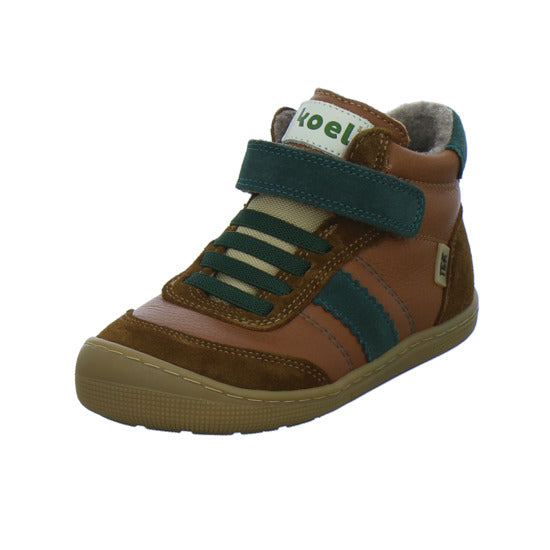 Koel Stiefel ungefüttert Jungen Barefoot Tex Braun-kombi