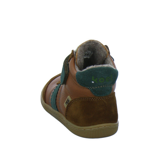 Koel Stiefel ungefüttert Jungen Barefoot Tex Braun-kombi