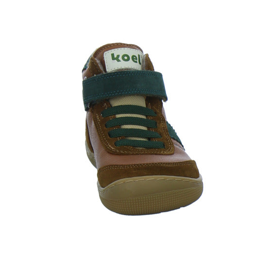 Koel Stiefel ungefüttert Jungen Barefoot Tex Braun-kombi