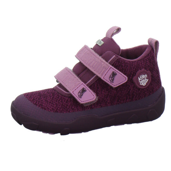 Affenzahn Stiefel ungefüttert Jungen Knit Happy Bordeaux