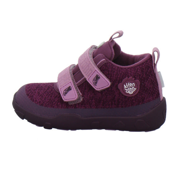 Affenzahn Stiefel ungefüttert Jungen Knit Happy Bordeaux