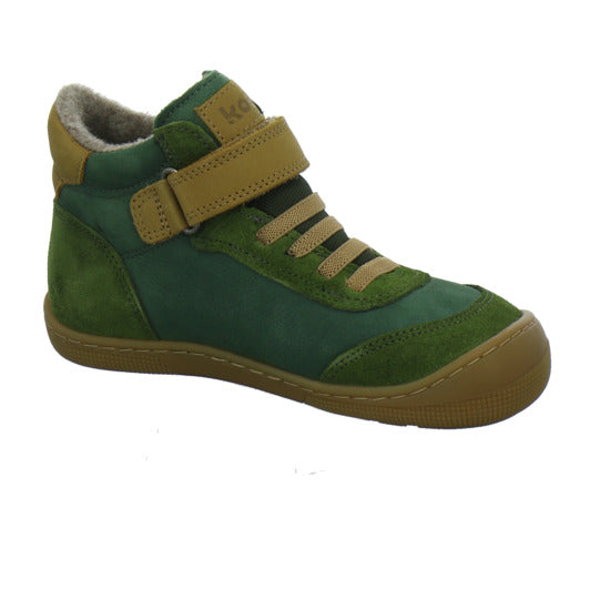Koel Stiefel ungefüttert Jungen Barefoot Tex grün