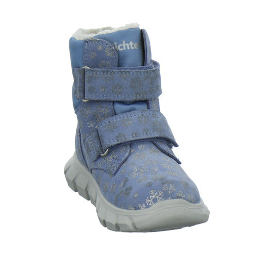 Richter Winterschuhe warm gefüttert Hellblau - 360° Ansicht