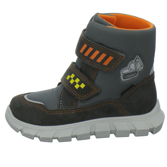 Richter Winterschuhe warm gefüttert Grau-kombi - 360° Ansicht