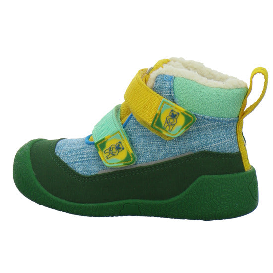 Affenzahn Winterschuhe Unisex - Baby Vegan Snuggy Grün-kombi