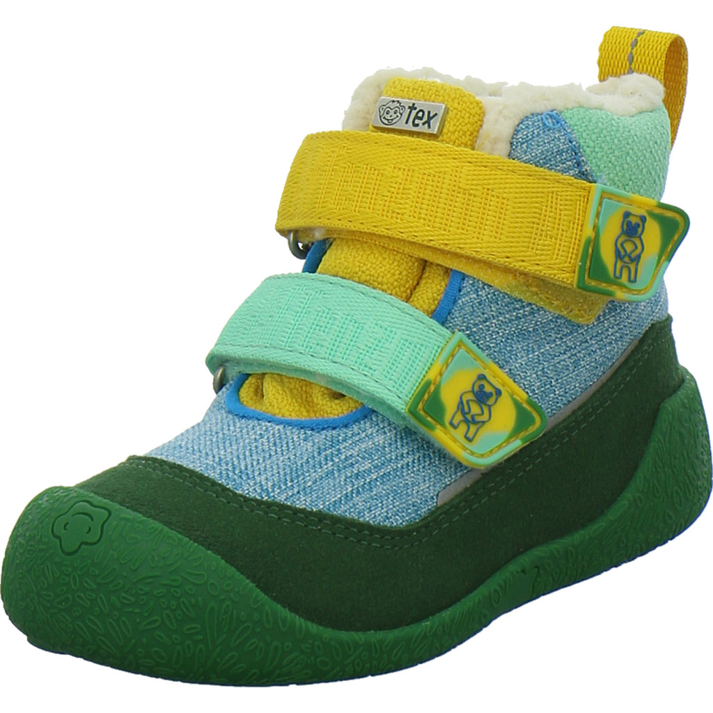Affenzahn Winterschuhe Unisex - Baby Vegan Snuggy Grün-kombi