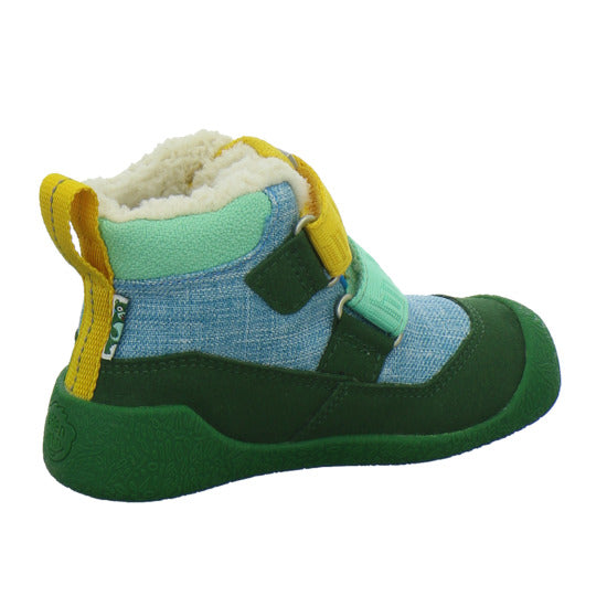 Affenzahn Winterschuhe Unisex - Baby Vegan Snuggy Grün-kombi