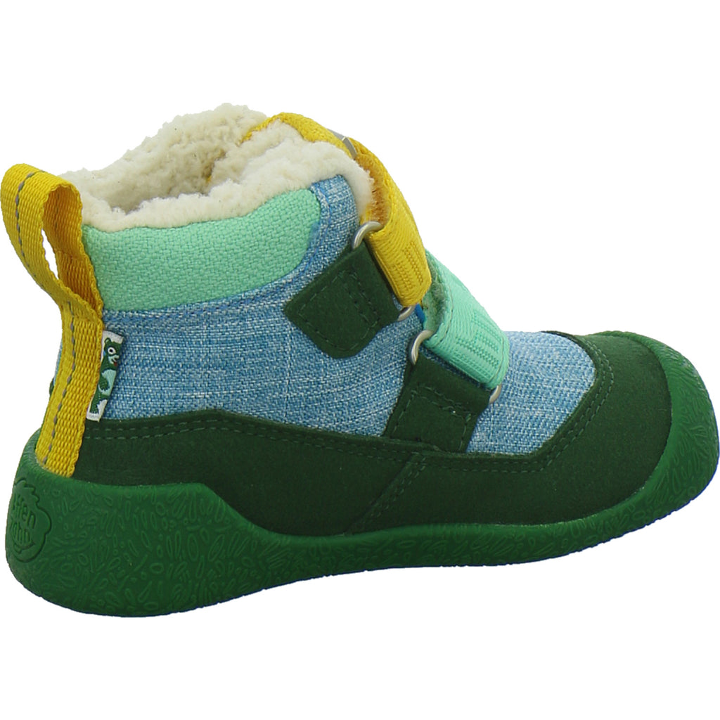 Affenzahn Winterschuhe Unisex - Baby Vegan Snuggy Grün-kombi