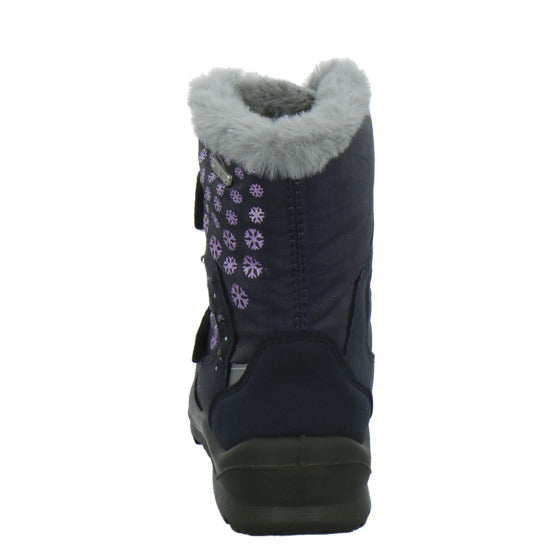Lurchi Kimiko Blinker Winterschuhe warm gefüttert Blau-kombi - 360° Ansicht