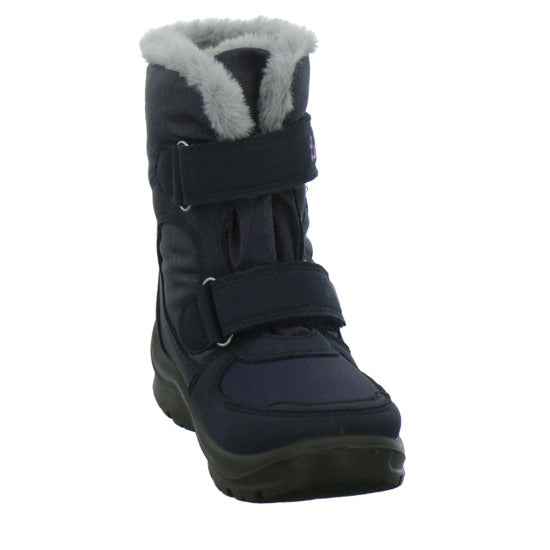 Lurchi Kimiko Blinker Winterschuhe warm gefüttert Blau-kombi - 360° Ansicht