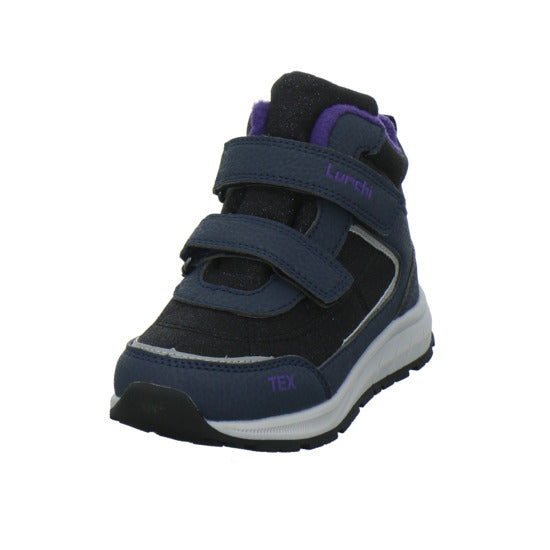Lurchi Ledri Winterschuhe warm gefüttert Blau-kombi - 360° Ansicht