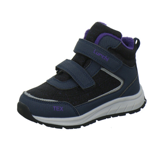 Lurchi Ledri Winterschuhe warm gefüttert Blau-kombi - 360° Ansicht