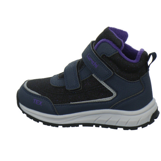 Lurchi Ledri Winterschuhe warm gefüttert Blau-kombi - 360° Ansicht