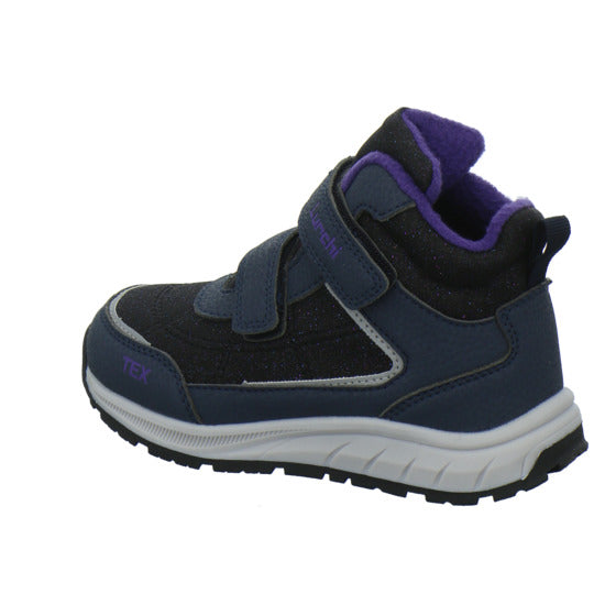 Lurchi Ledri Winterschuhe warm gefüttert Blau-kombi - 360° Ansicht