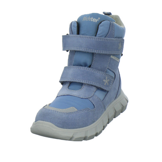 Richter Winterschuhe warm gefüttert Hellblau - 360° Ansicht