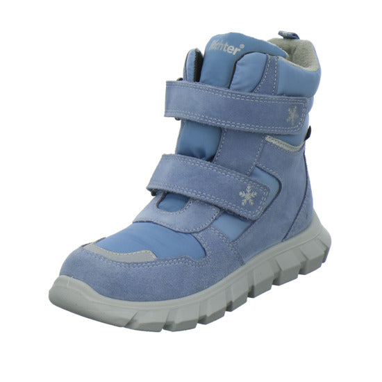 Richter Winterschuhe warm gefüttert Hellblau - 360° Ansicht