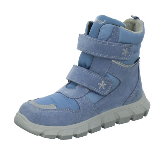 Richter Winterschuhe warm gefüttert Hellblau - 360° Ansicht