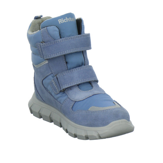 Richter Winterschuhe warm gefüttert Hellblau - 360° Ansicht