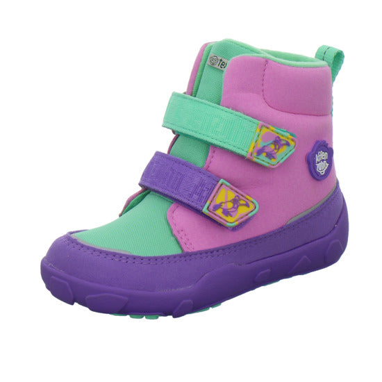Affenzahn Vegan Comfy Winterschuhe warm gefüttert Violett - 360° Ansicht