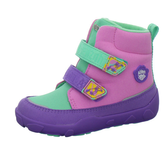 Affenzahn Vegan Comfy Winterschuhe warm gefüttert Violett - 360° Ansicht