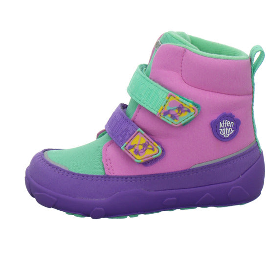 Affenzahn Vegan Comfy Winterschuhe warm gefüttert Violett - 360° Ansicht