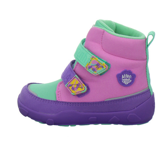 Affenzahn Vegan Comfy Winterschuhe warm gefüttert Violett - 360° Ansicht