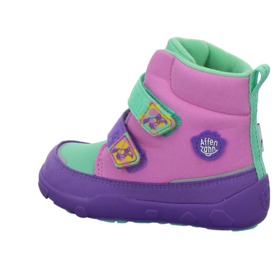 Affenzahn Vegan Comfy Winterschuhe warm gefüttert Violett - 360° Ansicht