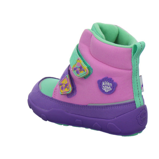 Affenzahn Vegan Comfy Winterschuhe warm gefüttert Violett - 360° Ansicht