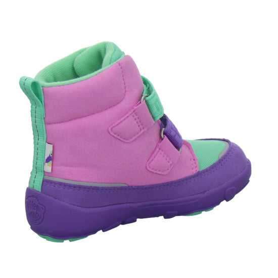 Affenzahn Vegan Comfy Winterschuhe warm gefüttert Violett - 360° Ansicht