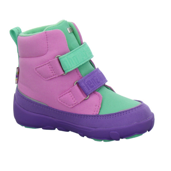 Affenzahn Vegan Comfy Winterschuhe warm gefüttert Violett - 360° Ansicht